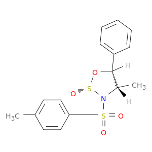 1,2,3-OXATHIAZOLIDINE, 4-METHYL-3-[(4-METHYLPHENYL)SULFONYL]-5-PHENYL-, 2-OXIDE, (2R,4S,5R)-