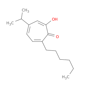 2,4,6-Cycloheptatrien-1-one, 7-hexyl-2-hydroxy-4-(1-methylethyl)-