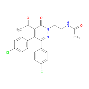 N-[2-[5-ACETYL-3,4-BIS(4-CHLOROPHENYL)-6-OXO-PYRIDAZIN-1-YL]ETHYL]ACETAMIDE