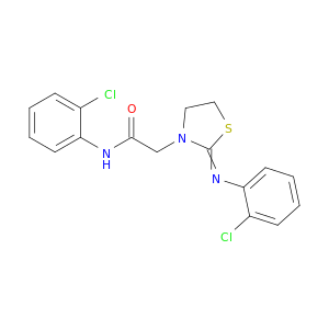 3-Thiazolidineacetamide, N-(2-chlorophenyl)-2-[(2-chlorophenyl)imino]-