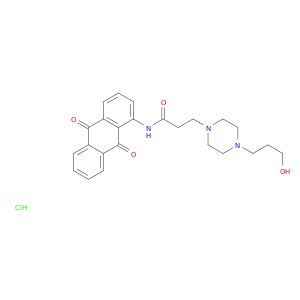 N-(9,10-dioxoanthracen-1-yl)-3-[4-(3-hydroxypropyl)piperazin-1-yl]propanamide hydrochloride