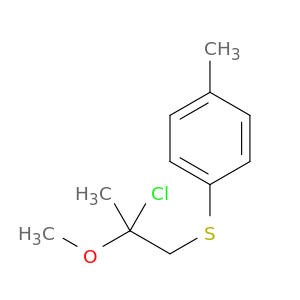 Benzene, 1-[(2-chloro-2-methoxypropyl)thio]-4-methyl-