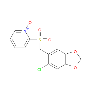 Pyridine, 2-[[(6-chloro-1,3-benzodioxol-5-yl)methyl]sulfonyl]-, 1-oxide