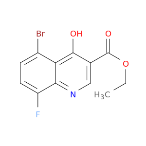 3-Quinolinecarboxylic acid, 5-bromo-8-fluoro-4-hydroxy-, ethyl ester