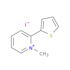 Pyridinium, 1-methyl-2-(2-thienyl)-, iodide