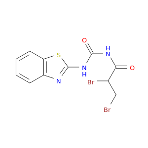 Propanamide, N-[(2-benzothiazolylamino)carbonyl]-2,3-dibromo-