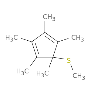 1,3-Cyclopentadiene, 1,2,3,4,5-pentamethyl-5-(methylthio)-