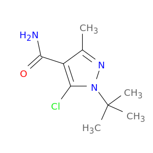 1h-pyrazole-4-carboxamide, 5-chloro-1-(1,1-dimethylethyl)-n-methyl-