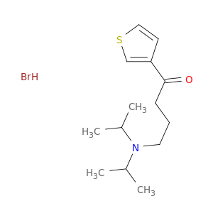 1-Butanone,4-[bis(1-methylethyl)amino]-1-(3-thienyl)-, hydrobromide (1:1)