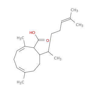 2,5-Cyclononadiene-1-carboxylicacid, 9-(1,5-dimethyl-4-hexenyl)-2,6-dimethyl- (9CI)