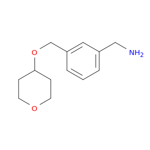 {3-[(oxan-4-yloxy)methyl]phenyl}methanamine