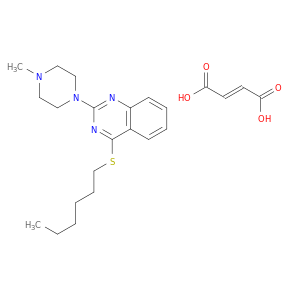 4-HEXYLSULFANYL-2-(4-METHYLPIPERAZIN-1-YL)QUINAZOLINE MALEATE