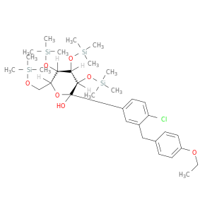 (3R,4S,5R,6R)-2-(4-chloro-3-(4-ethoxybenzyl)phenyl)-3,4,5-tris((trimethylsilyl)oxy)-6-(((trimethylsilyl)oxy)methyl)tetrahydro-2H-pyran-2-ol