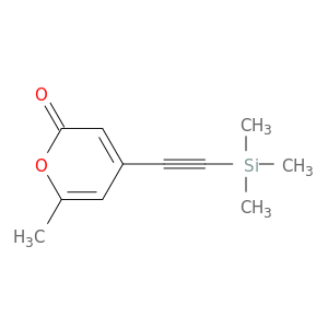 2H-Pyran-2-one, 6-methyl-4-[(trimethylsilyl)ethynyl]-