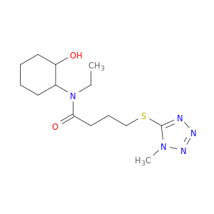 N-ETHYL-N-(2-HYDROXYCYCLOHEXYL)-4-((1-METHYL-1H-TETRAZOL-5-YL)THIO)BUTANAMIDE