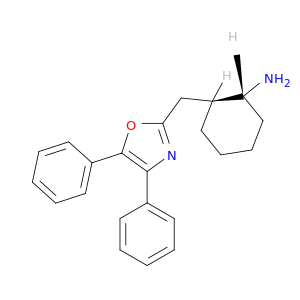 Cyclohexanamine, 2-[(4,5-diphenyl-2-oxazolyl)methyl]-, trans-