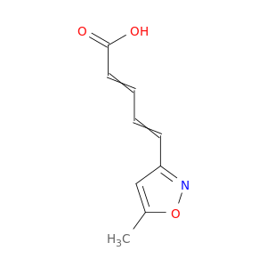 2,4-Pentadienoic acid, 5-(5-methyl-3-isoxazolyl)-