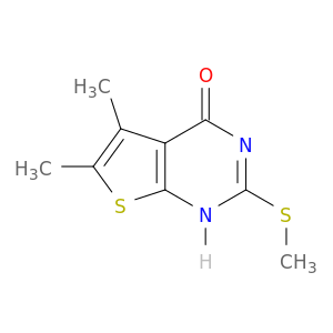Thieno[2,3-d]pyrimidin-4(1H)-one, 5,6-dimethyl-2-(methylthio)-