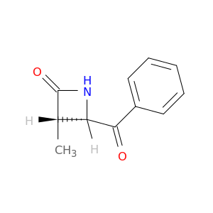 2-Azetidinone, 4-benzoyl-3-methyl-, cis-