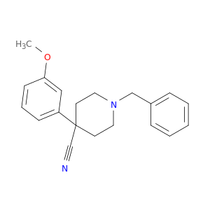 4-Piperidinecarbonitrile, 4-(3-methoxyphenyl)-1-(phenylmethyl)-