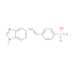 Benzenesulfonic acid, 4-ethenyl-, compd. with 1H-benzimidazole (1:1)