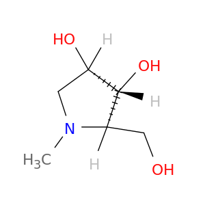 3,4-Pyrrolidinediol,2-(hydroxymethyl)-1-methyl-, (2R,3R,4S)-