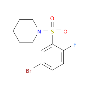 1-[(5-Bromo-2-fluorobenzene)sulfonyl]piperidine