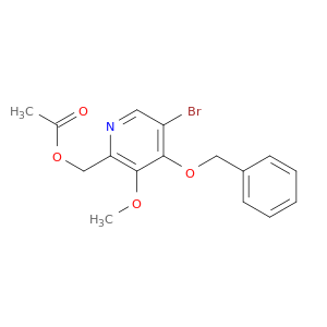 (4-(苄氧基)-5-溴-3-甲氧基吡啶-2-基)甲基醋酸盐
