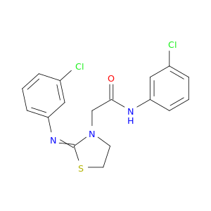 3-Thiazolidineacetamide, N-(3-chlorophenyl)-2-[(3-chlorophenyl)imino]-