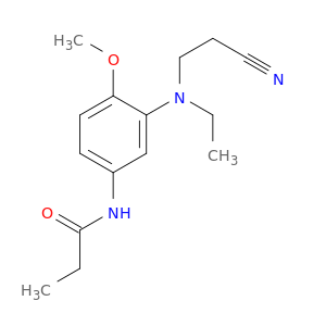 N-(3-(2-(2-CYANOETHOXY)ETHYLAMINO)-4-METHOXYPHENYL)PROPIONAMIDE