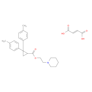 2-(PIPERIDIN-1-YL)ETHYL 2,2-BIS(4-METHYLPHENYL)CYCLOPROPANE-1-CARBOXYLATE MALEATE