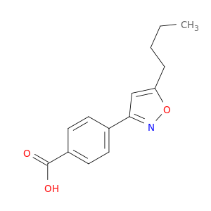Benzoic acid, 4-(5-butyl-3-isoxazolyl)-