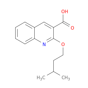 3-Quinolinecarboxylic acid, 2-(3-methylbutoxy)-