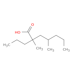 Heptanoic acid, 2,4-dimethyl-2-propyl-