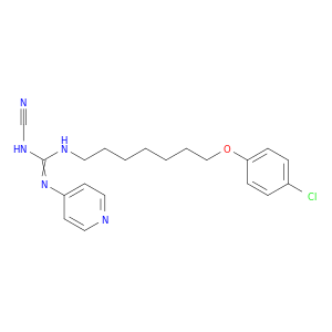 Guanidine, N-[7-(4-chlorophenoxy)heptyl]-N'-cyano-N''-4-pyridinyl-