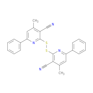 3-Pyridinecarbonitrile, 2,2'-dithiobis[4-methyl-6-phenyl-
