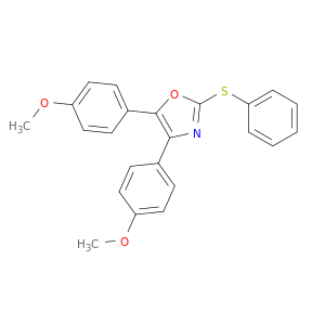 Oxazole, 4,5-bis(4-methoxyphenyl)-2-(phenylthio)-