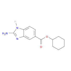 1H-Benzimidazole-5-carboxylic acid, 2-amino-, cyclohexyl ester