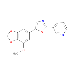 Pyridine, 3-[5-(7-methoxy-1,3-benzodioxol-5-yl)-2-oxazolyl]-