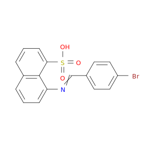 1-Naphthalenesulfonic acid, 8-[[(4-bromophenyl)methylene]amino]-