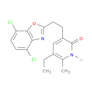 3-[2-(4,7-DICHLOROBENZOXAZOL-2-YL)ETHYL]-5-ETHYL-6-METHYLPYRIDIN-2(1H)-ONE