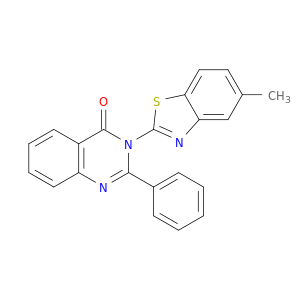 4(3H)-Quinazolinone, 3-(5-methyl-2-benzothiazolyl)-2-phenyl-