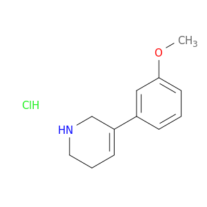 Pyridine, 1,2,3,6-tetrahydro-5-(3-methoxyphenyl)-, hydrochloride