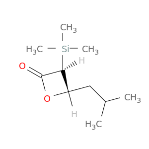 2-Oxetanone, 4-(2-methylpropyl)-3-(trimethylsilyl)-, trans-