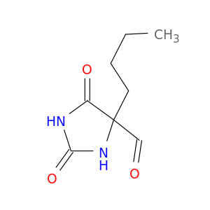 4-butyl-2,5-dioxo-imidazolidine-4-carbaldehyde