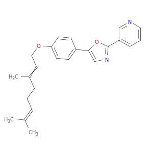 Pyridine, 3-[5-[4-[(3,7-dimethyl-2,6-octadienyl)oxy]phenyl]-2-oxazolyl]-