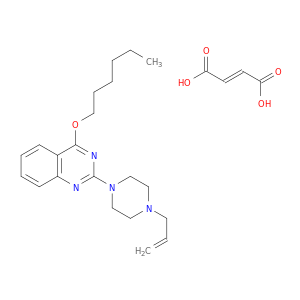 2-(4-ALLYL-(PIPERAZIN-1-YL))-4-HEXYLOXYQUINAZOLINE FUMARATE