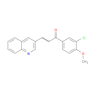 2-Propen-1-one, 1-(3-chloro-4-methoxyphenyl)-3-(3-quinolinyl)-
