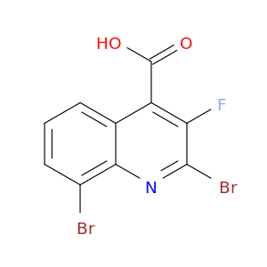 4-Quinolinecarboxylic acid, 2,8-dibromo-3-fluoro-