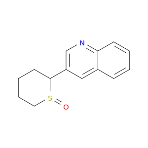 Quinoline, 3-(tetrahydro-1-oxido-2H-thiopyran-2-yl)-